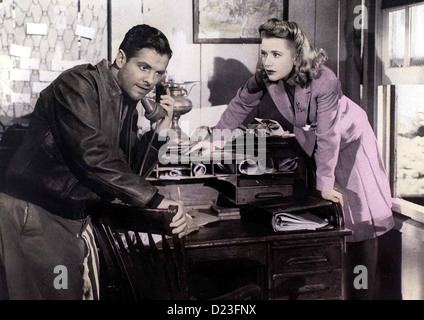 Saboteure Saboteur Barry Kane (Robert Cummings), Patricia Martin (Priscilla Lane) *** Caption locale *** 1942 -- Foto Stock