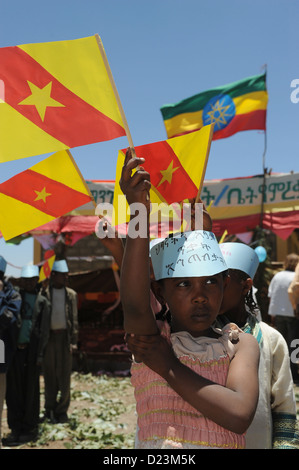 Mangudo, Etiopia, l inaugurazione della scuola di Mangudo Foto Stock