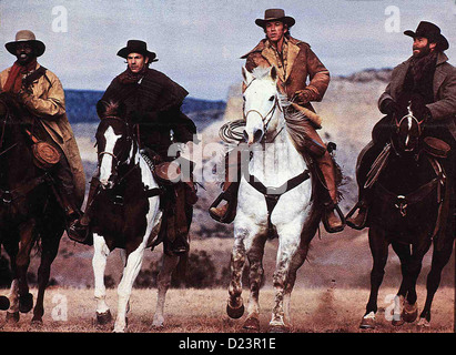 Silverado Silverado Danny Glover, Kevin Costner, Scott Glenn, Kevin Kline Mal (Danny Glover,l), Jake (Kevin Costner), Emmett Foto Stock