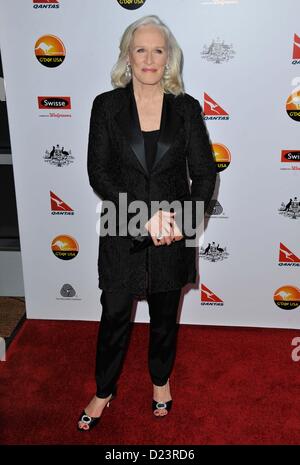 Los Angeles, California, USA. Il 12 gennaio 2013. Glenn Close frequentando il 2013 G'Day USA Los Angeles Black Tie gala tenutosi presso il JW Marriot a LA LIVE a Los Angeles, la California il 12 gennaio 2013. 2013(Immagine di credito: © D. lunga/Globe foto/ZUMAPRESS.com) Foto Stock