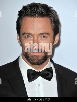 Los Angeles, California, USA. Il 12 gennaio 2013. Hugh Jackman frequentando il 2013 G'Day USA Los Angeles Black Tie gala tenutosi presso il JW Marriot a LA LIVE a Los Angeles, la California il 12 gennaio 2013. 2013(Immagine di credito: © D. lunga/Globe foto/ZUMAPRESS.com) Foto Stock