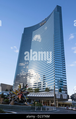 Bellissima vista del Il Vdara Hotel and Spa si trova nel centro della città di Las Vegas. Foto Stock