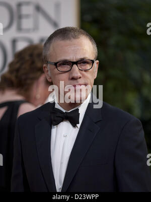 Beverly Hills, in California, Stati Uniti d'America. Il 13 gennaio 2013. Attore Christoph Waltz arriva al settantesimo Annuale di Golden Globe Awards tenutosi presso il Beverly Hilton Hotel on gennaio 13, 2013 a Beverly Hills, la California. .ARMANDO ARORIZO/PI (credito Immagine: © Armando Arorizo/Pi/Prensa Internacional/ZUMAPRESS.com) Foto Stock