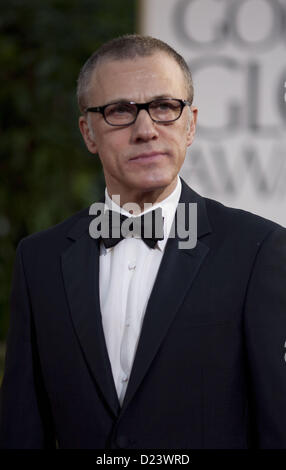 Beverly Hills, in California, Stati Uniti d'America. Il 13 gennaio 2013. Attore Christoph Waltz arriva al settantesimo Annuale di Golden Globe Awards tenutosi presso il Beverly Hilton Hotel on gennaio 13, 2013 a Beverly Hills, la California. .ARMANDO ARORIZO/PI (credito Immagine: © Armando Arorizo/Pi/Prensa Internacional/ZUMAPRESS.com) Foto Stock