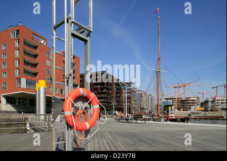 Amburgo, Germania, su Sandtorkai edifici di HafenCity Foto Stock