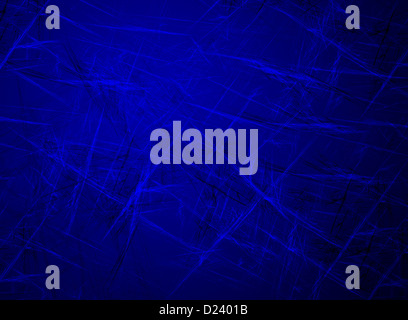 Graffiato blu scuro dello sfondo Grunge Foto Stock