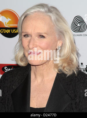 GLENN CLOSE 2013 G'Day USA LOS ANGELES BLACK TIE GALA A LOS ANGELES CALIFORNIA USA 12 Gennaio 2013 Foto Stock