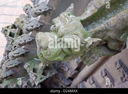 KOSICE - Gennaio 3: dettagli dalla torre di Santa Elisabetta cattedrale gotica su Gennaio 3, 2013 a Kosice, la Slovacchia. Foto Stock