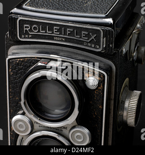 Vecchia rolleiflex fotocamera,close-up 1945 - 1949 Foto Stock