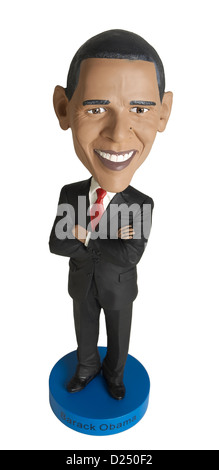 Barack Obama bobble head doll Foto Stock