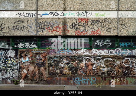 Berlino, Germania, abbandonato centro di servizio Foto Stock