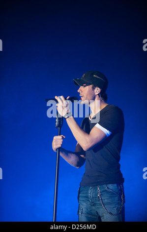 Enrique Iglesias suona presso "l'COTA Club" di Austin Convention Center in novembre 17, 2012 come rivestimento padiglione per Austin Fan Fest. Foto Stock