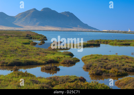 Almadraba de Monteleva, saline, Cabo de Gata-Nijar Parco naturale e riserva della biosfera, provincia di Almeria, Andalusia, Spagna Foto Stock