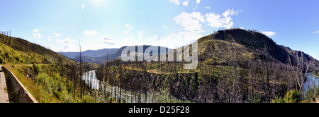 British Columbia deserto lungo l Autostrada Yellowhead Foto Stock