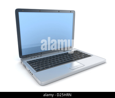 Laptop, computer-immagine generata (fatto in 3d) Foto Stock