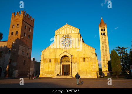 Basilica di San Zeno Maggiore chiesa della città di Verona Veneto Italia Europa Foto Stock
