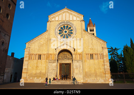 Basilica di San Zeno Maggiore chiesa della città di Verona Veneto Italia Europa Foto Stock