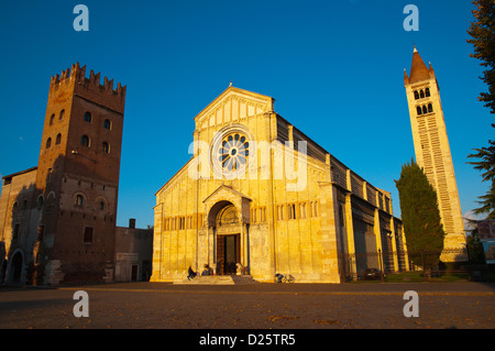 Basilica di San Zeno Maggiore chiesa della città di Verona Veneto Italia Europa Foto Stock