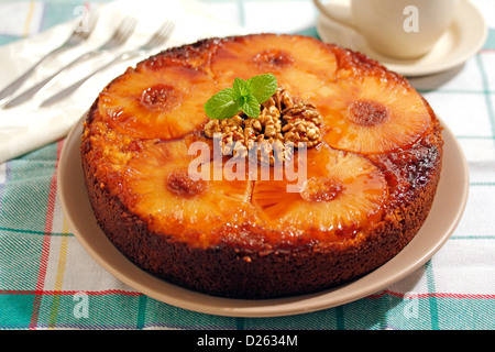Crostata di ananas. Foto Stock