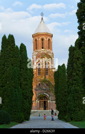 Il monastero della cattedrale vescovile di Curtea de Arges. La Romania, Curtea de Arges. Foto Stock