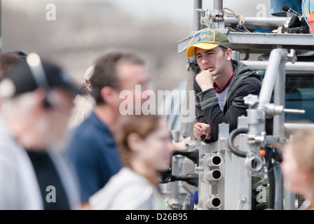 Regista Robert Luketic sul set di '21' Foto Stock