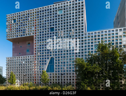 Steven Holl's simmons hall del Massachusetts Institute of technology campus in Cambridge Foto Stock