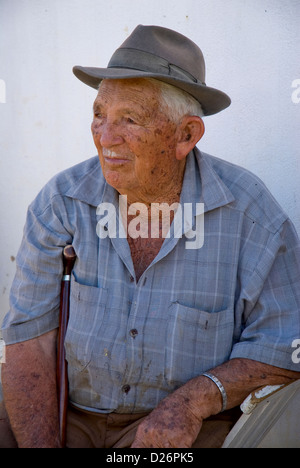 Il vecchio uomo ritratto Foto Stock