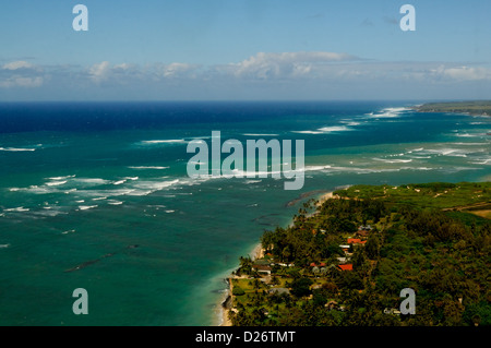 Costa di Maui dall'aria, Hawaii Foto Stock