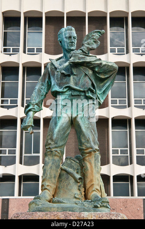 Monumento confederati a Galveston County Courthouse, Galveston, Texas, Stati Uniti d'America Foto Stock