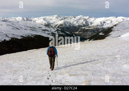 Pas de la Casa, Andorra, inverno Foto Stock