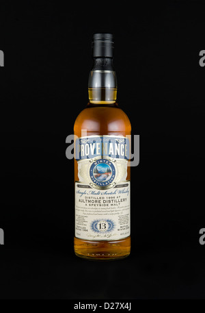 Bottiglia di provenienza single malt Scotch whisky Foto Stock