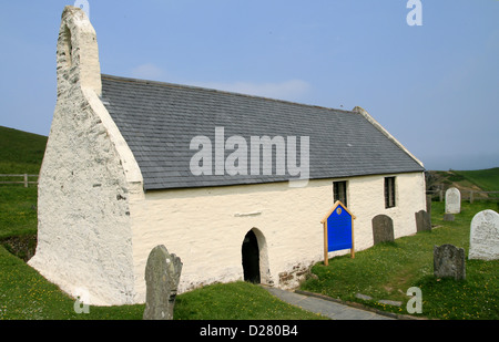 La Chiesa della Santa Croce Mwnt Galles Ceredigion REGNO UNITO Foto Stock