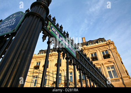 Parigi sugli Champs elyseee Foto Stock