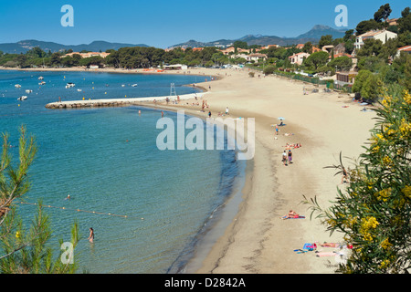 Plage de l'Argentiere, La Londe les Maures, Var, Provenza,a sud della Francia Foto Stock