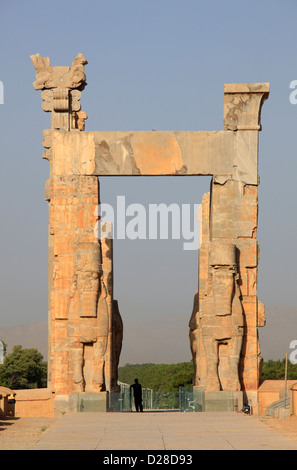 Il Xerxes Gate, aka Gate di tutte le nazioni, Persepolis, Iran Foto Stock