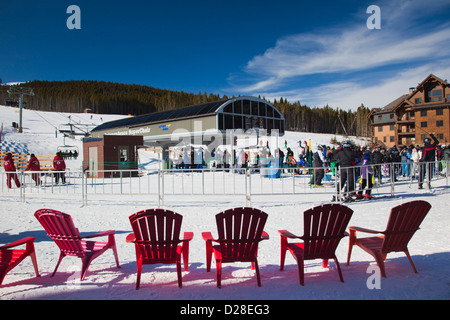 Stati Uniti d'America, Colorado, a Breckenridge Ski lodge, picco 7. Foto Stock