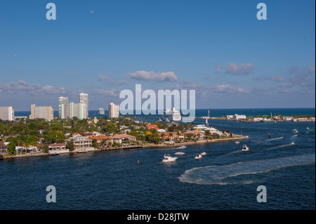 Fort Lauderdale, Port Everglades, Florida, Stati Uniti d'America, Intracoastal grandeur dei mari, Royal Caribbean Foto Stock