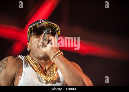 Il rapper Nelly esegue al 'COTA Club" di Austin Convention Center in novembre 17th, 2012 Foto Stock