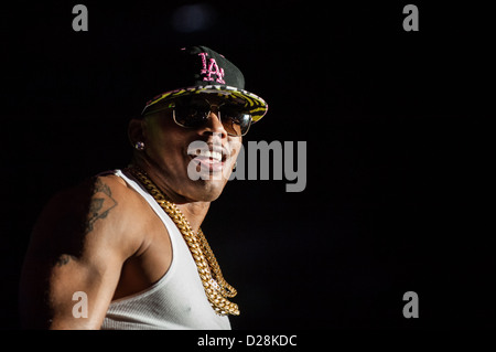 Il rapper Nelly esegue al 'COTA Club" di Austin Convention Center in novembre 17th, 2012 Foto Stock