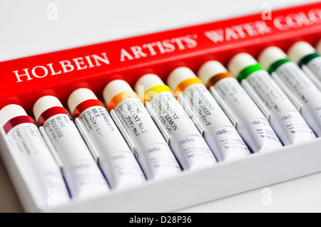 Holbein acquerello set di vernice Foto Stock