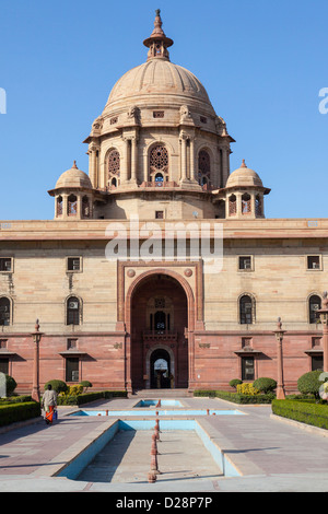 Coloniale Britannica Segretariato edificio nord, uffici governativi, New Delhi, India Foto Stock