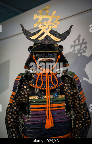 Replica dei tradizionali Samurai Warrior Corazza Foto Stock