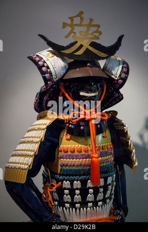 Replica dei tradizionali Samurai Warrior Corazza Foto Stock