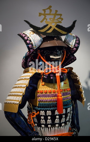 Replica dei tradizionali Samurai Warrior Corazza Foto Stock