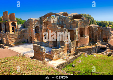 Grand termale Bagni di Villa Adriana ( Villa Adriana ) costruiti durante il secondo e il terzo decennio del II secolo D.C., Tivoli Foto Stock