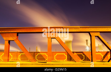 Impianto chimico a Billingham vicino a Middlesbrough, England, Regno Unito Foto Stock