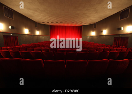 Berlino, Germania, vuoto movie theater in Adriatico Filmbuehne Foto Stock