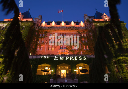 FAIRMONT EMPRESS HOTEL PORTO INTERNO VICTORIA Vancouver Island British Columbia CANADA Foto Stock