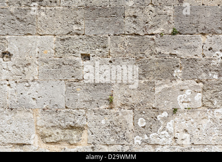 Primo piano della muratura antica pietra ideale per un modello o uno sfondo Foto Stock