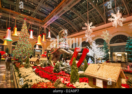 La magica vacanza display stagionali presso il Conservatorio di Bellagio e Giardini Botanici. Foto Stock